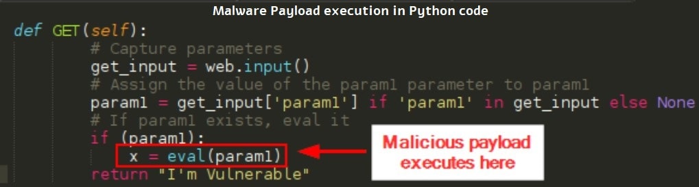 Another Vulnerable code example